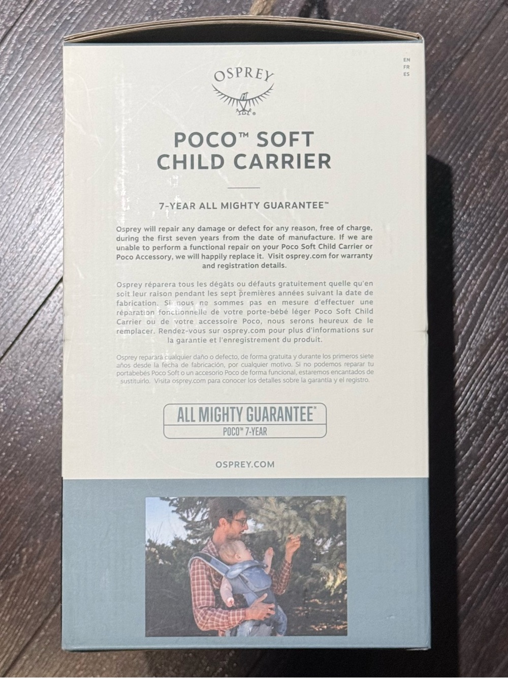 BRAND NEW! Osprey Poco Soft Child Carrier - Tidal Blue - Picture 5 of 10
